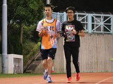 周子雁 Chow Chi Ngan + 蘇智廉 So Chi Lim 正為「太平基業猛龍慈善跑2017」籌款 周子雁 Chow Chi Ngan + 蘇智廉 So Chi Lim 正為「太平基業猛龍慈善跑2017」籌款