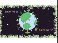 Save trees and earth with colours Save trees and earth with colours